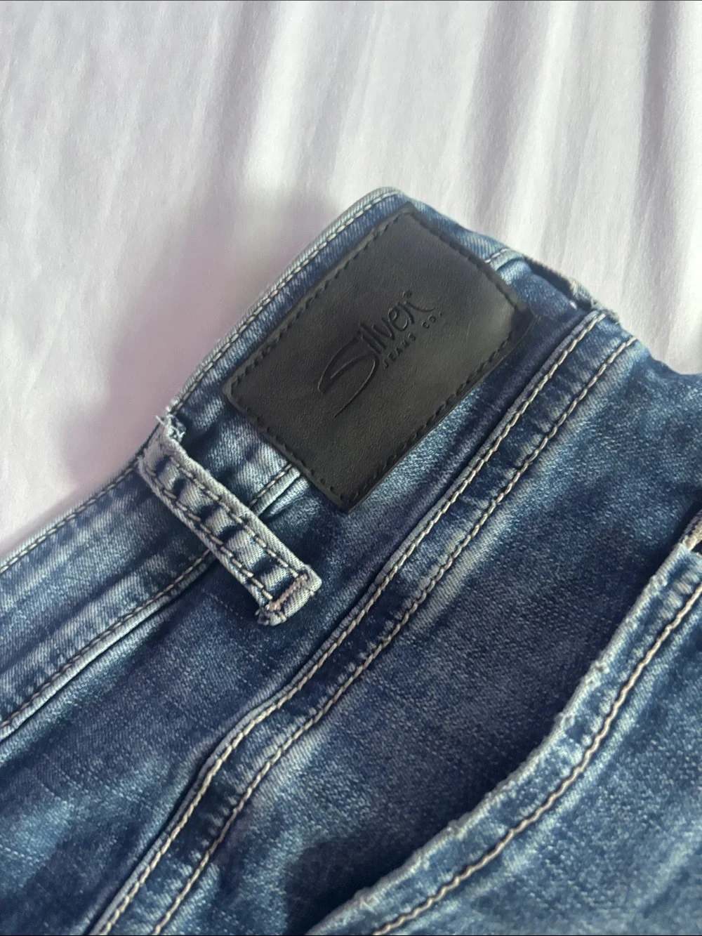 Silver Jeans Men's Blue Washed Straight Jeans